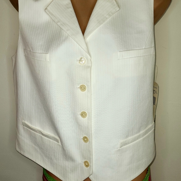Ralph Lauren Jackets & Blazers - NWT VINTAGE 14 RALPH LAUREN WHITE VEST